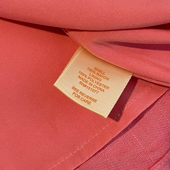 Lovefool Pink Mini Skirt Lined Slit Rayon Blend Casual 2X - Picture 4 of 10